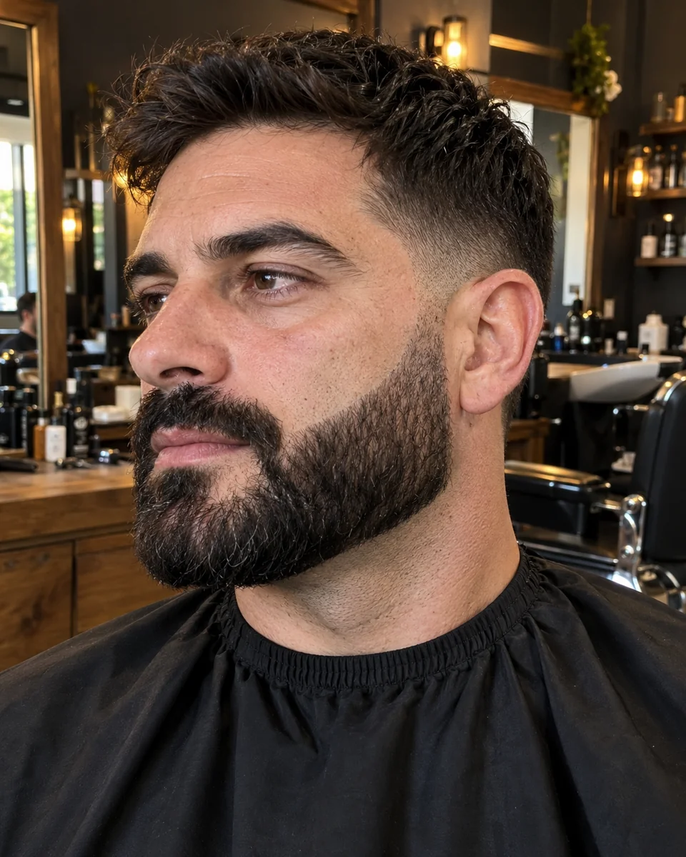 Barba perfilada